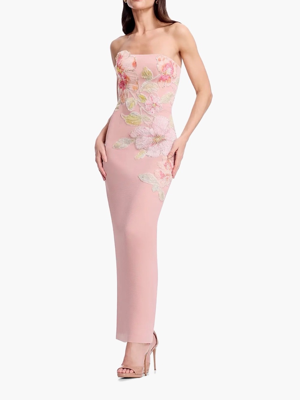Dress the Population Viviana Floral Column Gown - Picture 2 of 4